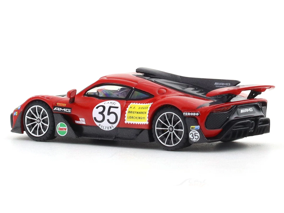 Mercedes-AMG One red 1:64 TPC diecast scale model car miniature collectible - Image 3