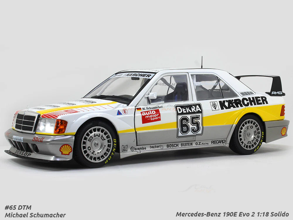 Mercedes-Benz 190E Evo 2 Michael Schumacher 1:18 Solido diecast Scale Model car