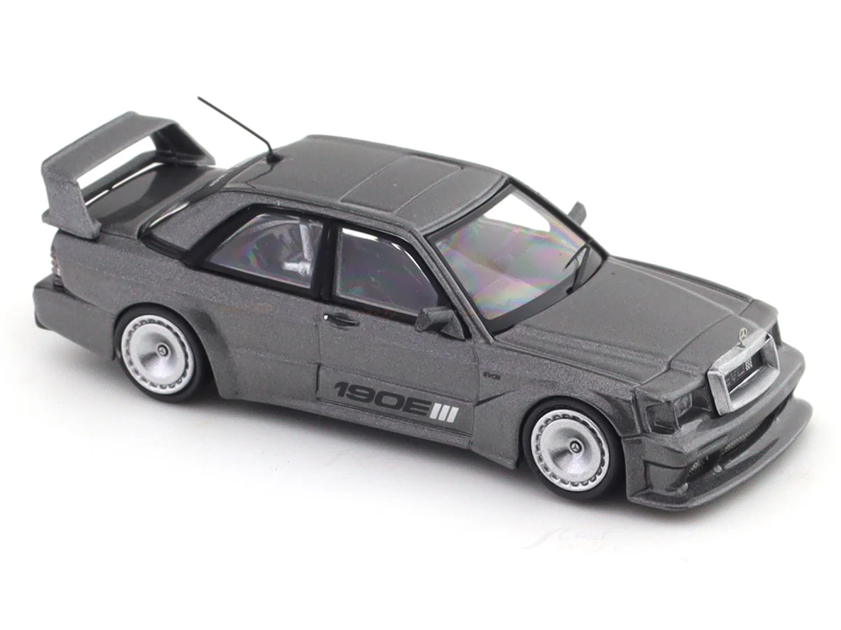 Mercedes-Benz 190E Evo II grey 1:64 BSC diecast scale model car miniature - Image 7