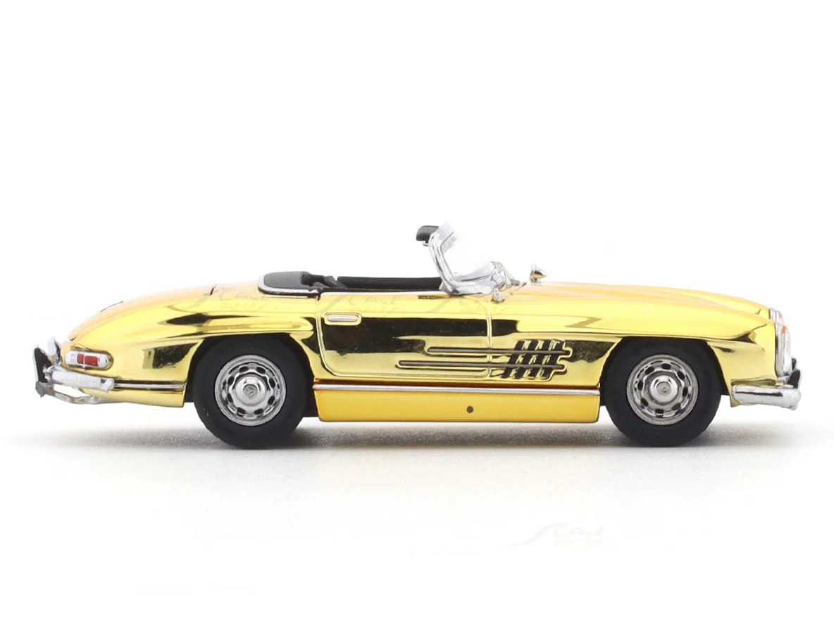 Mercedes-Benz 300SL Roadster gold 1:64 YS Model diecast scale model car collectible - Image 5
