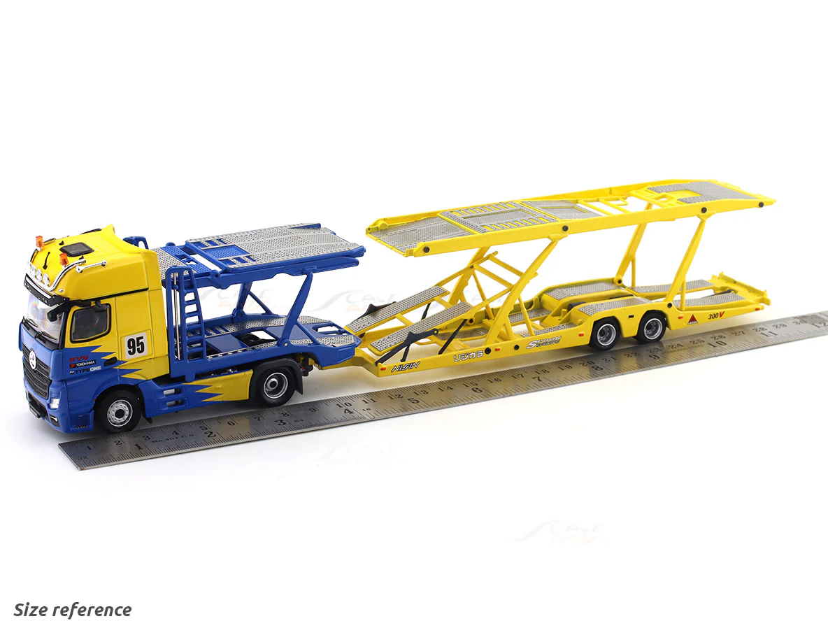 Mercedes-Benz Actros Double Decker transporter spoon 1:64 GCD diecast scale model car miniature car collectible - Image 11
