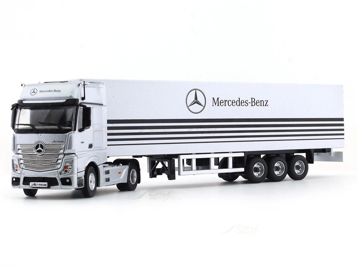 Mercedes-Benz Actros Silver 1:64 Time Micro diecast scale model collectible truck - Image 9