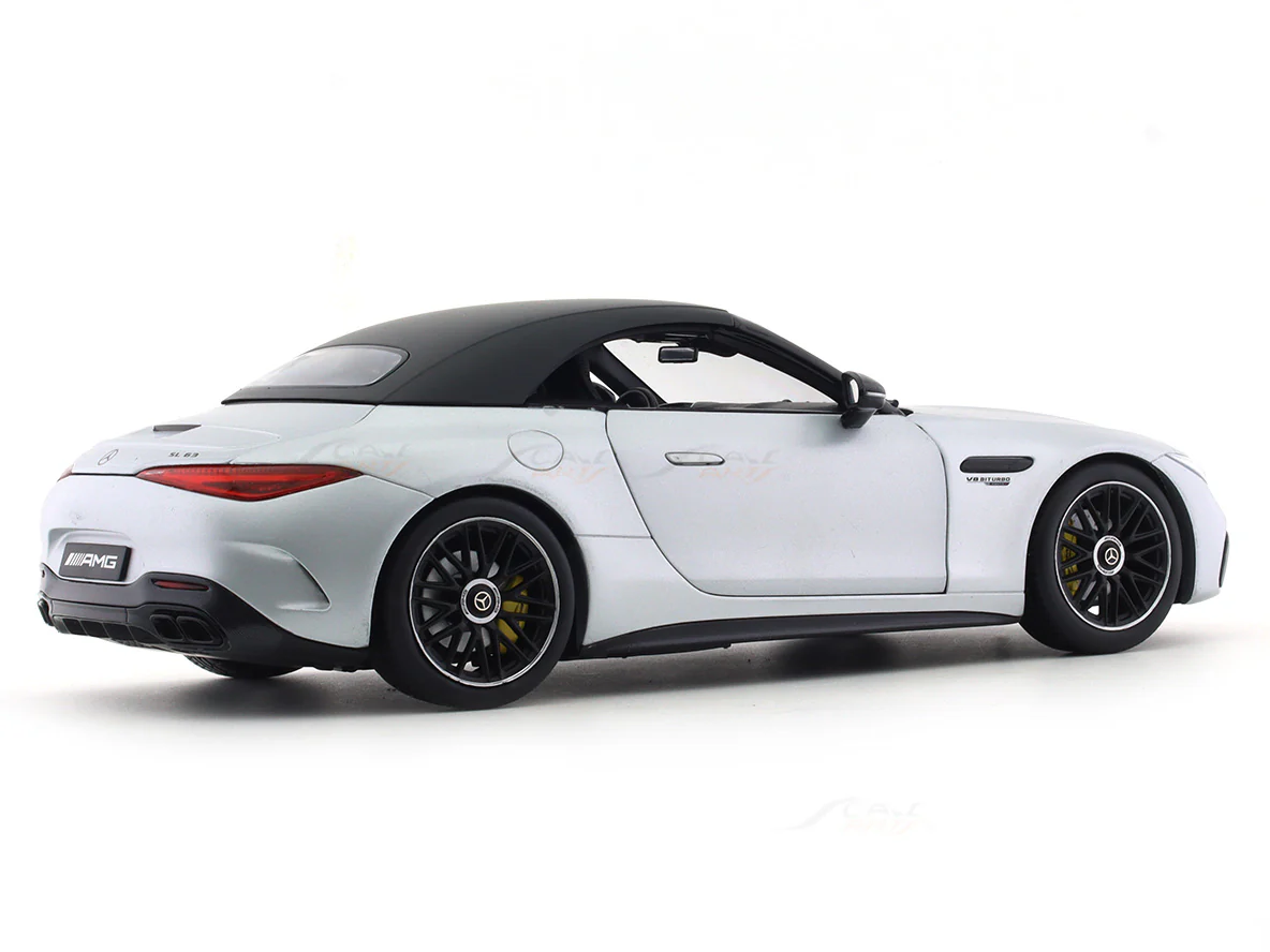 Mercedes-Benz AMG SL63 R232 silver 1:18 iScale diecast scale model car collectible - Image 7