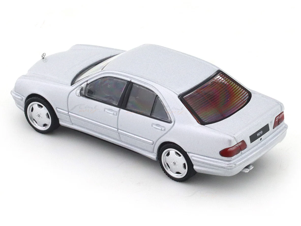 Mercedes-Benz E55 AMG W210 silver 1:64 Shadow diecast scale model miniature car collectible - Image 8