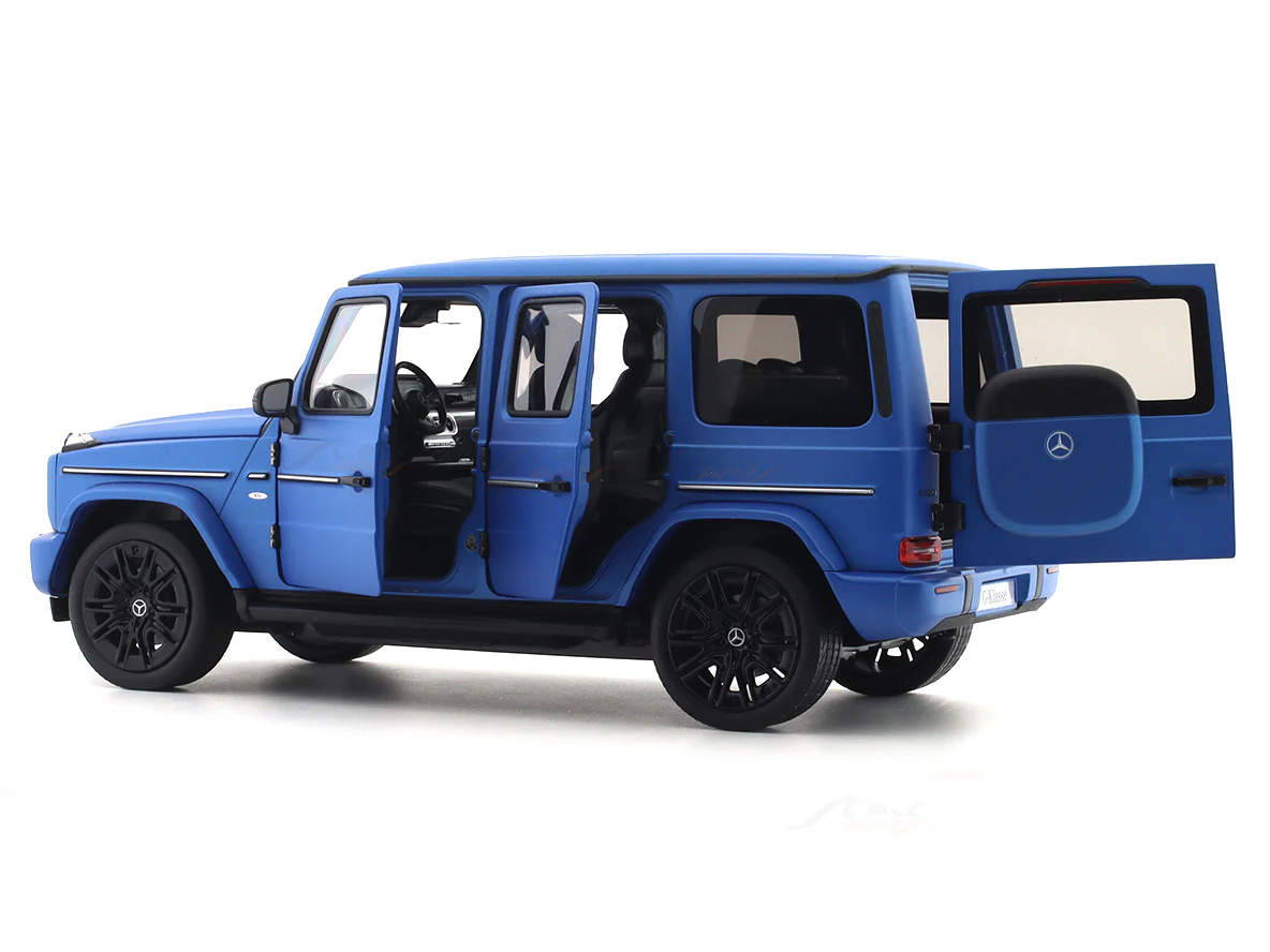 Mercedes-Benz G-Class EQ N465 Blue 1:18 Norev diecast scale model car collectible - Image 10