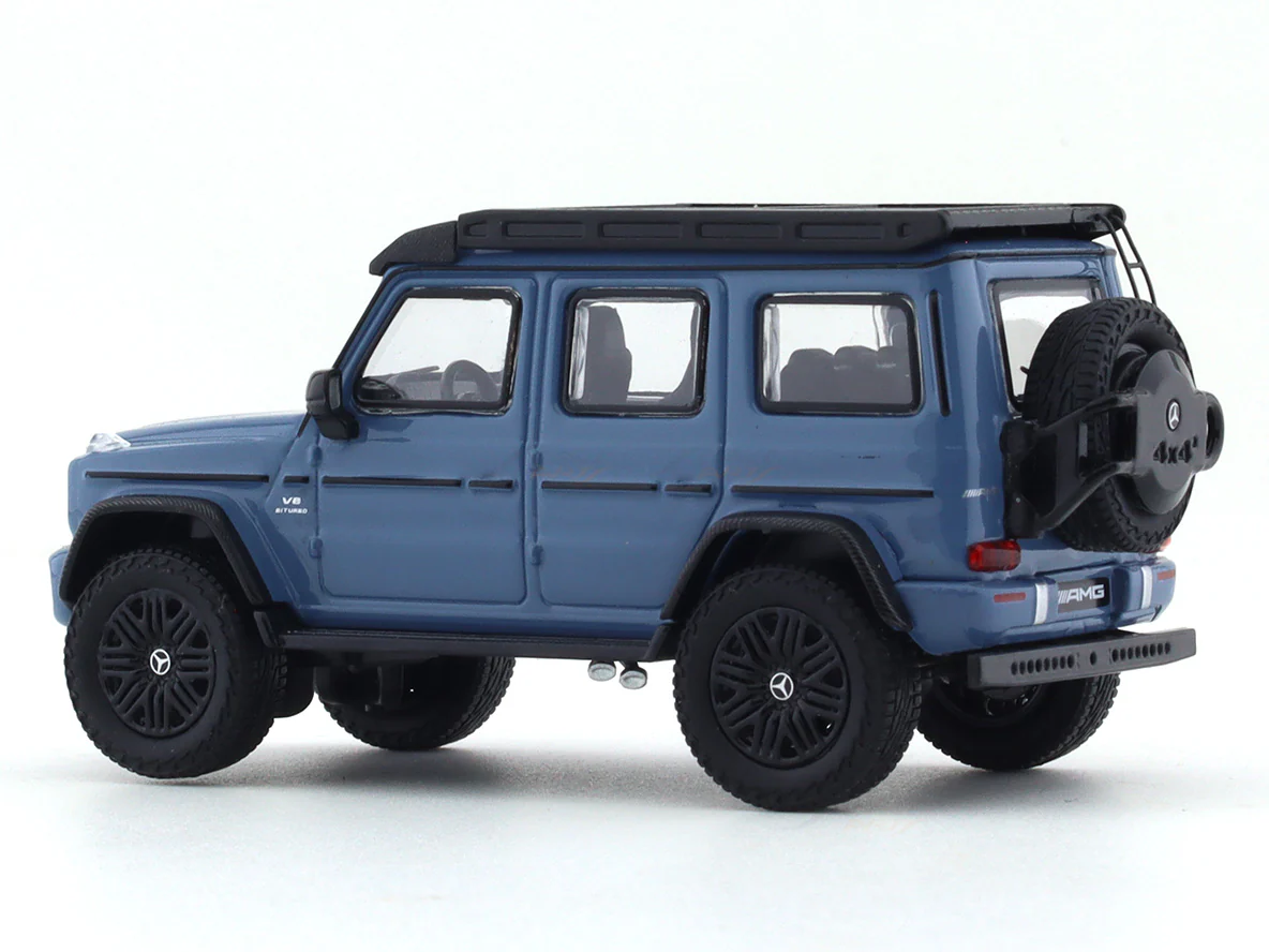 Mercedes-Benz G63 4x4 Roofrack blue 1:64 NZG diecast scale model car miniature - Image 3