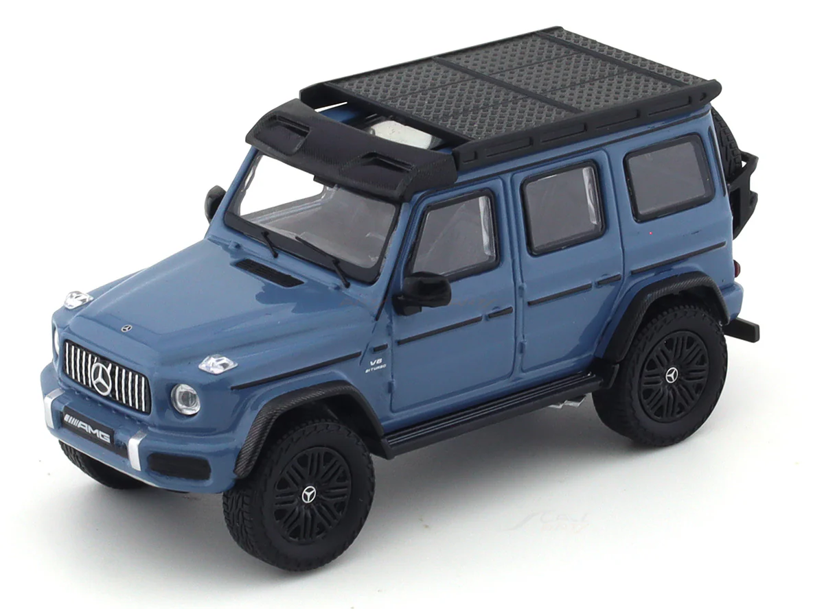 Mercedes-Benz G63 4x4 Roofrack blue 1:64 NZG diecast scale model car miniature - Image 7