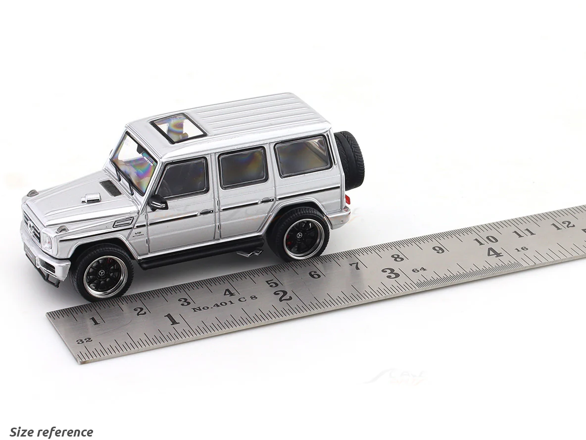 Mercedes-Benz G63 AMG Silver 1:64 LMF diecast scale model car miniature collectible - Image 9
