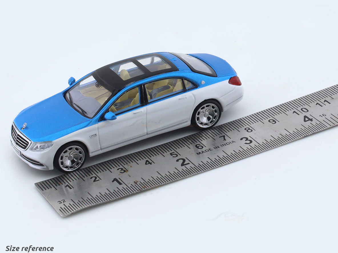 Mercedes-Benz Maybach S600 blue 1:64 Master diecast scale model car collectible - Image 9