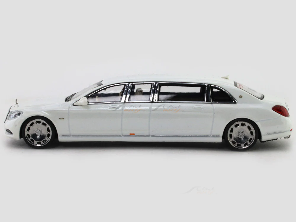 Mercedes-Benz Maybach S600 Pullman white 1:64 Stance Hunters diecast scale model car - Image 2