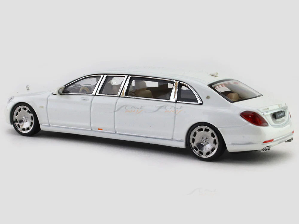 Mercedes-Benz Maybach S600 Pullman white 1:64 Stance Hunters diecast scale model car - Image 3