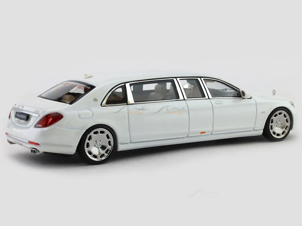 Mercedes-Benz Maybach S600 Pullman white 1:64 Stance Hunters diecast scale model car - Image 4