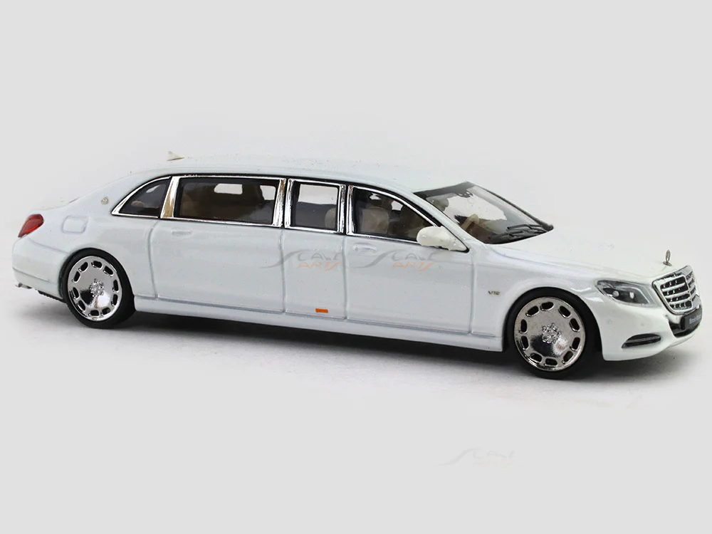 Mercedes-Benz Maybach S600 Pullman white 1:64 Stance Hunters diecast scale model car - Image 6