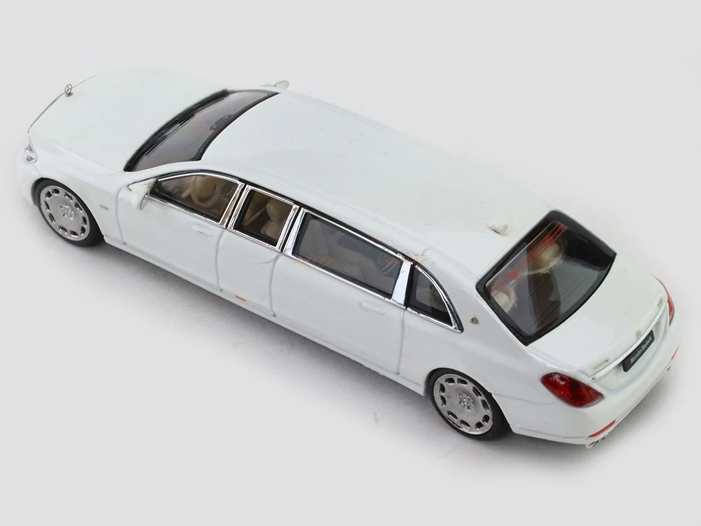 Mercedes-Benz Maybach S600 Pullman white 1:64 Stance Hunters diecast scale model car - Image 8