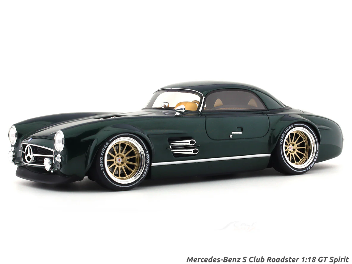 Mercedes-Benz S Club Roadster green 1:18 GT Spirit Scale Model collectible