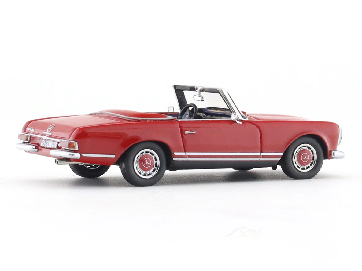 Mercedes-Benz SL280 W113 red 1:64 Scale Mini scale model car miniature - Image 4
