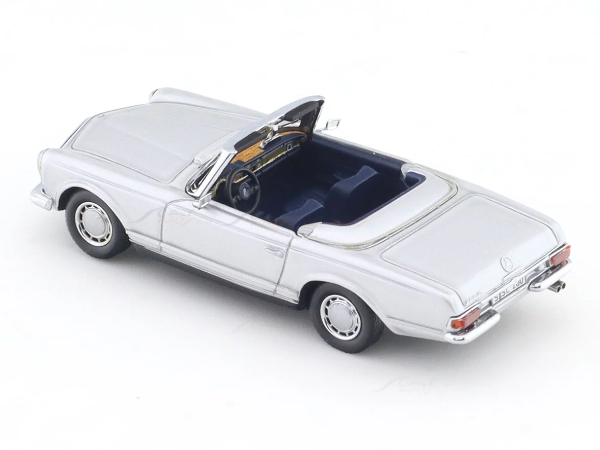 Mercedes-Benz SL280 W113 silver 1:64 Scale Mini scale model car miniature collectible - Image 8