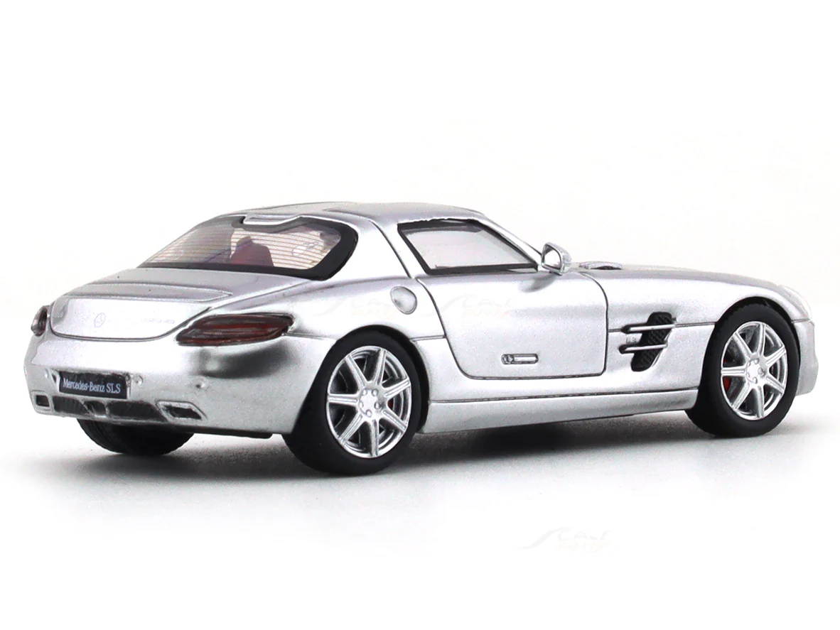 Mercedes-Benz SLS AMG silver 1:64 TPC diecast scale model collectible - Image 4