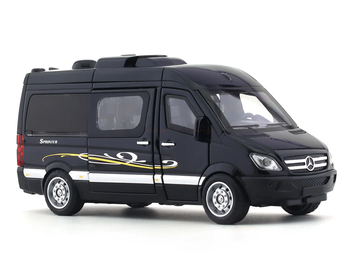 Mercedes-Benz Sprinter black 1:43 diecast toy car alloy toy - Image 6