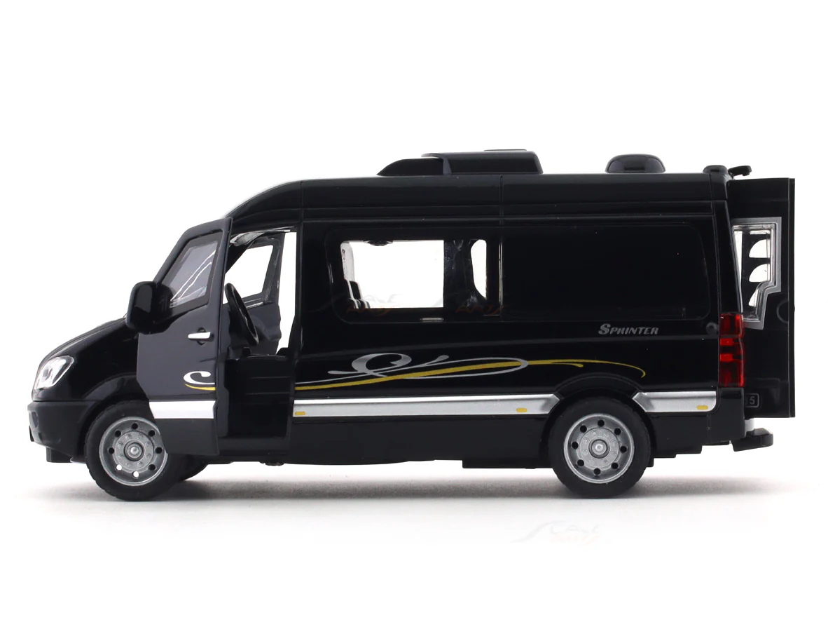 Mercedes-Benz Sprinter black 1:43 diecast toy car alloy toy - Image 8