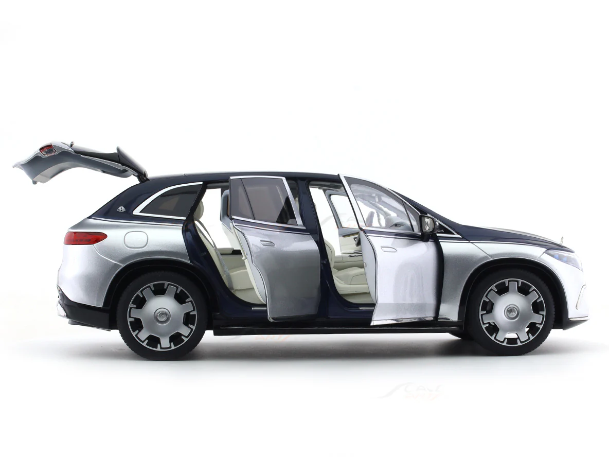 Mercedes-Maybach EQS 680 SUV Z296 Blue Silver 1:18 NZG diecast Scale Model car - Image 12
