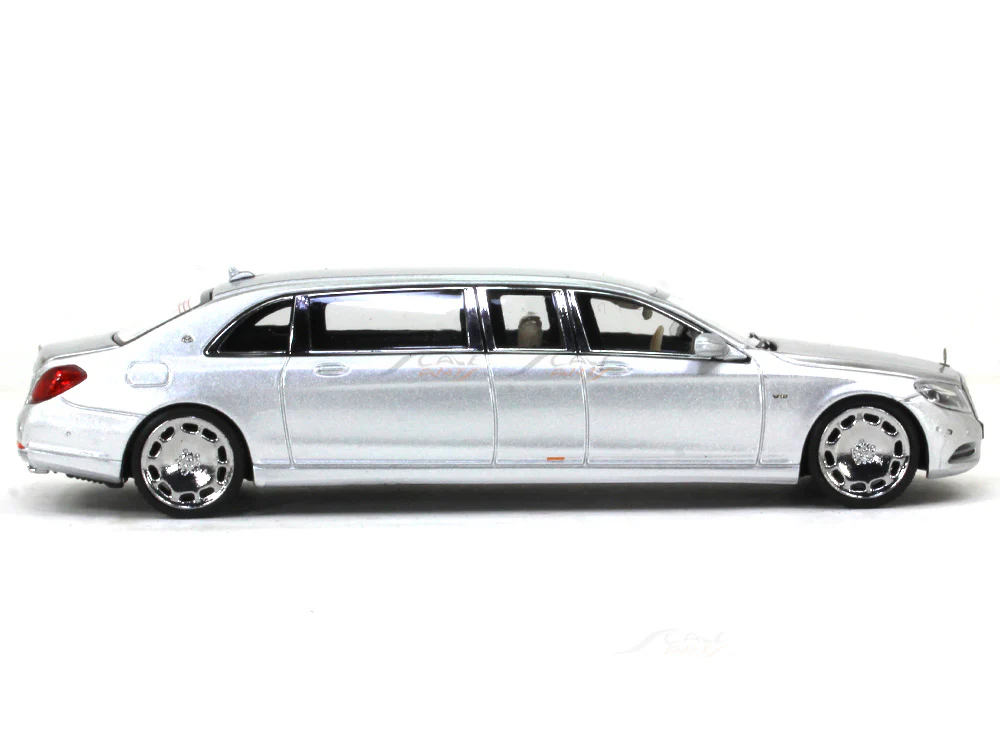 Mercedes Maybach S600 Pullman silver 1:64 Stance Hunters diecast scale model car - Image 5