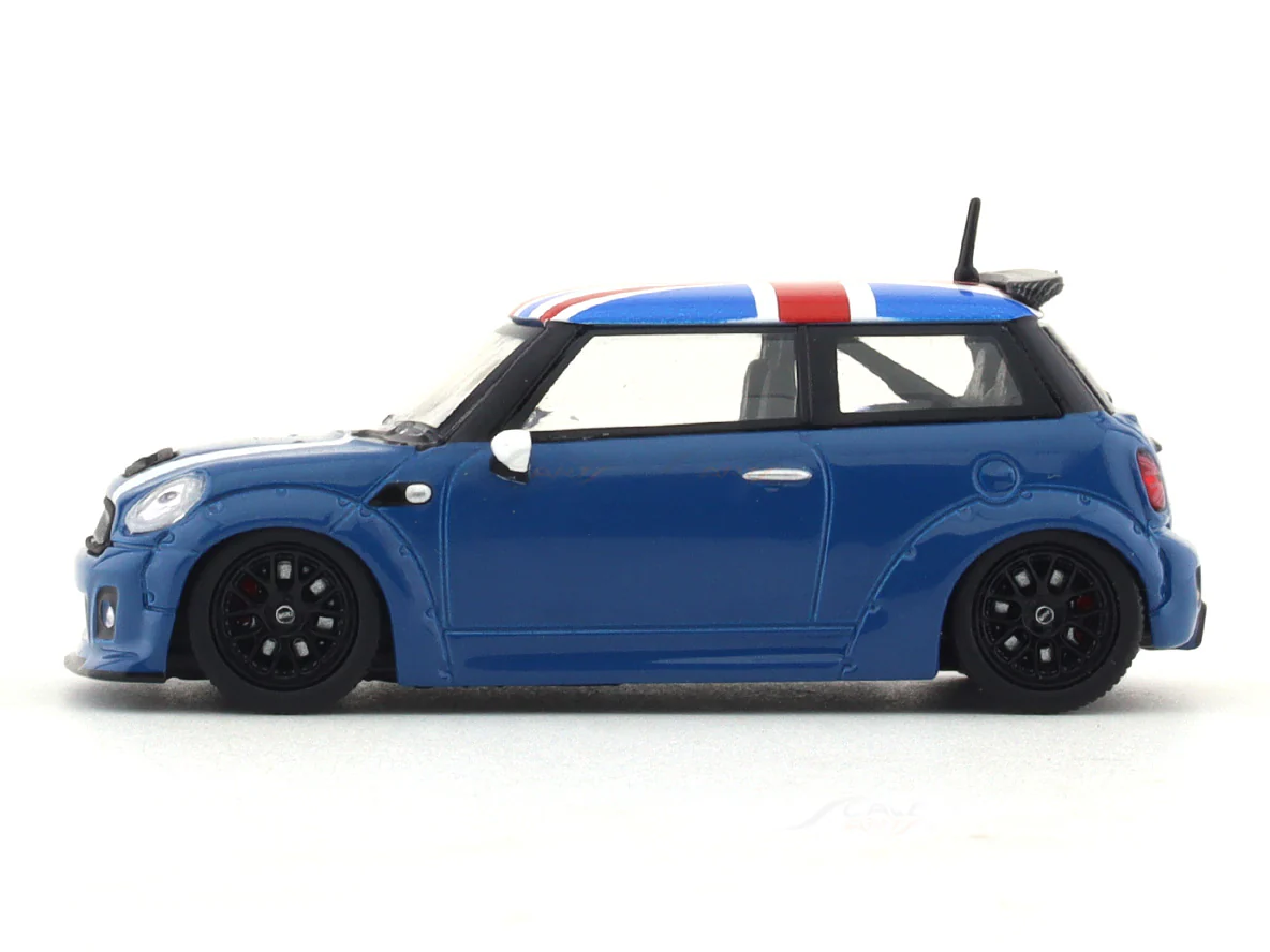 Mini Cooper R56 blue 1:64 Time Micro diecast scale model collectible - Image 2