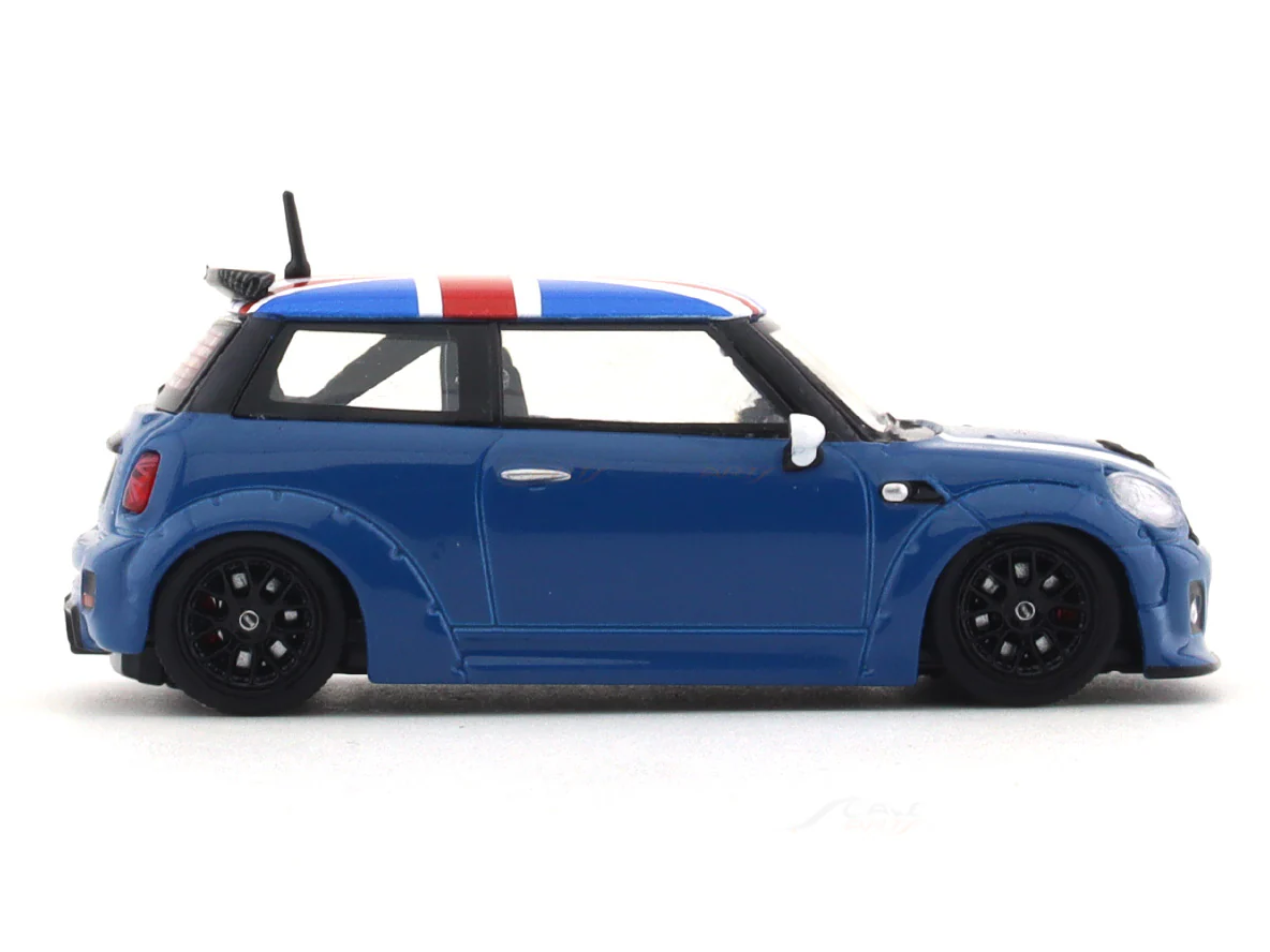 Mini Cooper R56 blue 1:64 Time Micro diecast scale model collectible - Image 5