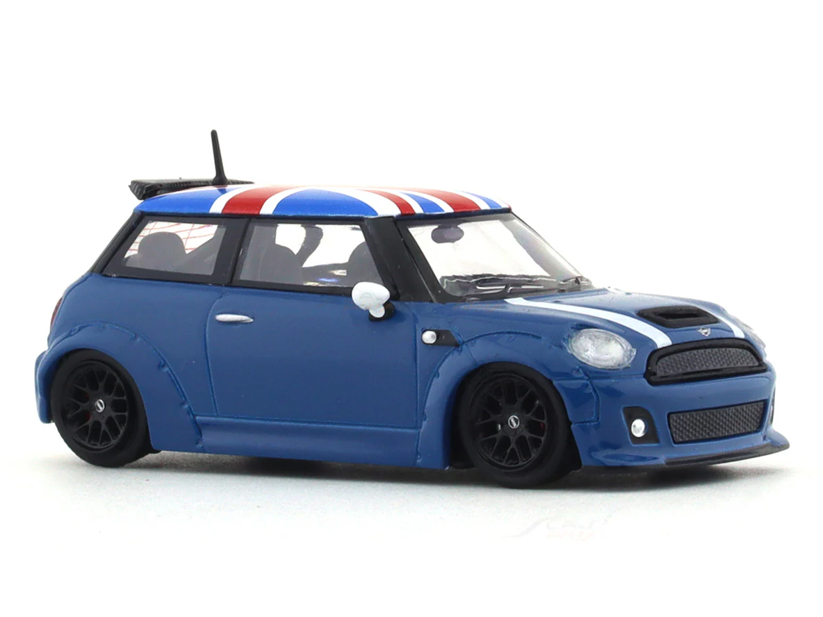 Mini Cooper R56 blue 1:64 Time Micro diecast scale model collectible - Image 6