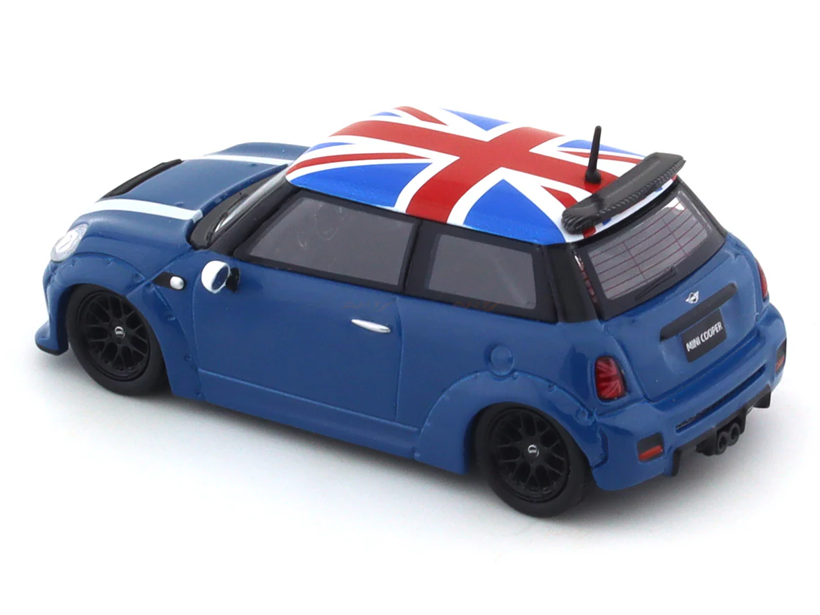 Mini Cooper R56 blue 1:64 Time Micro diecast scale model collectible - Image 8