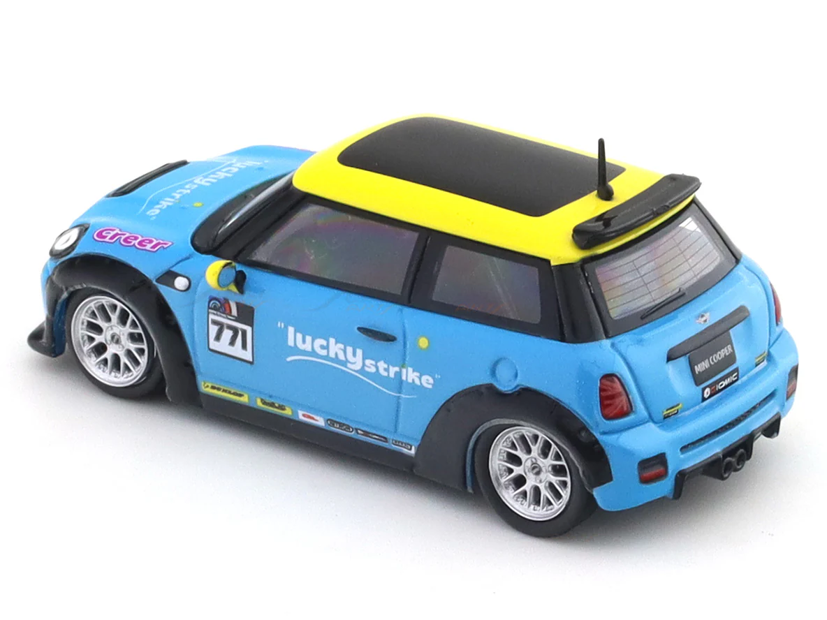 Mini Cooper R56 Lucky Strike with figure 1:64 Time Micro Diecast Scale Model Car Miniature - Image 9