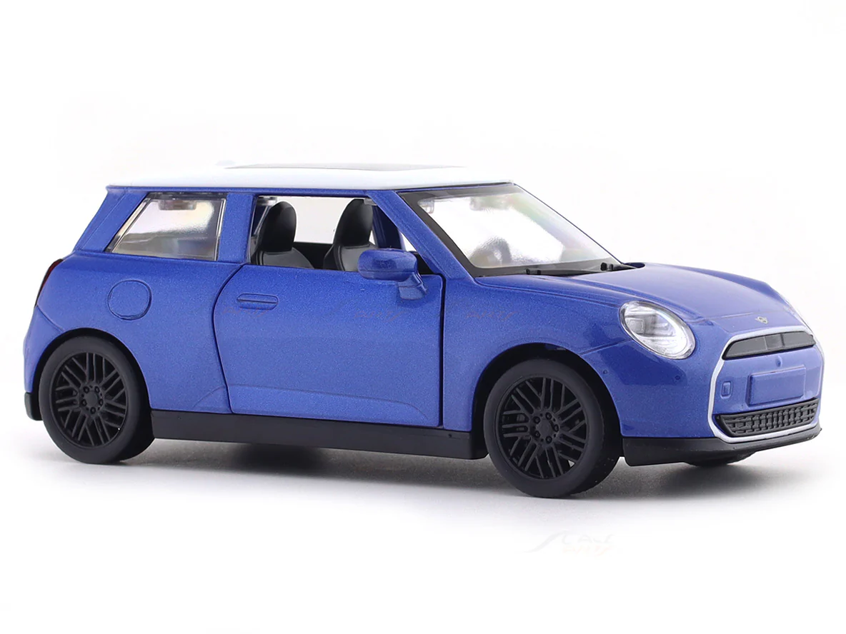 Mini Cooper SE J01 Blue 1:28 MSZ licensed diecast Scale Model car collectible - Image 6
