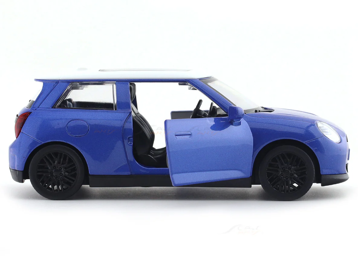 Mini Cooper SE J01 Blue 1:28 MSZ licensed diecast Scale Model car collectible - Image 8