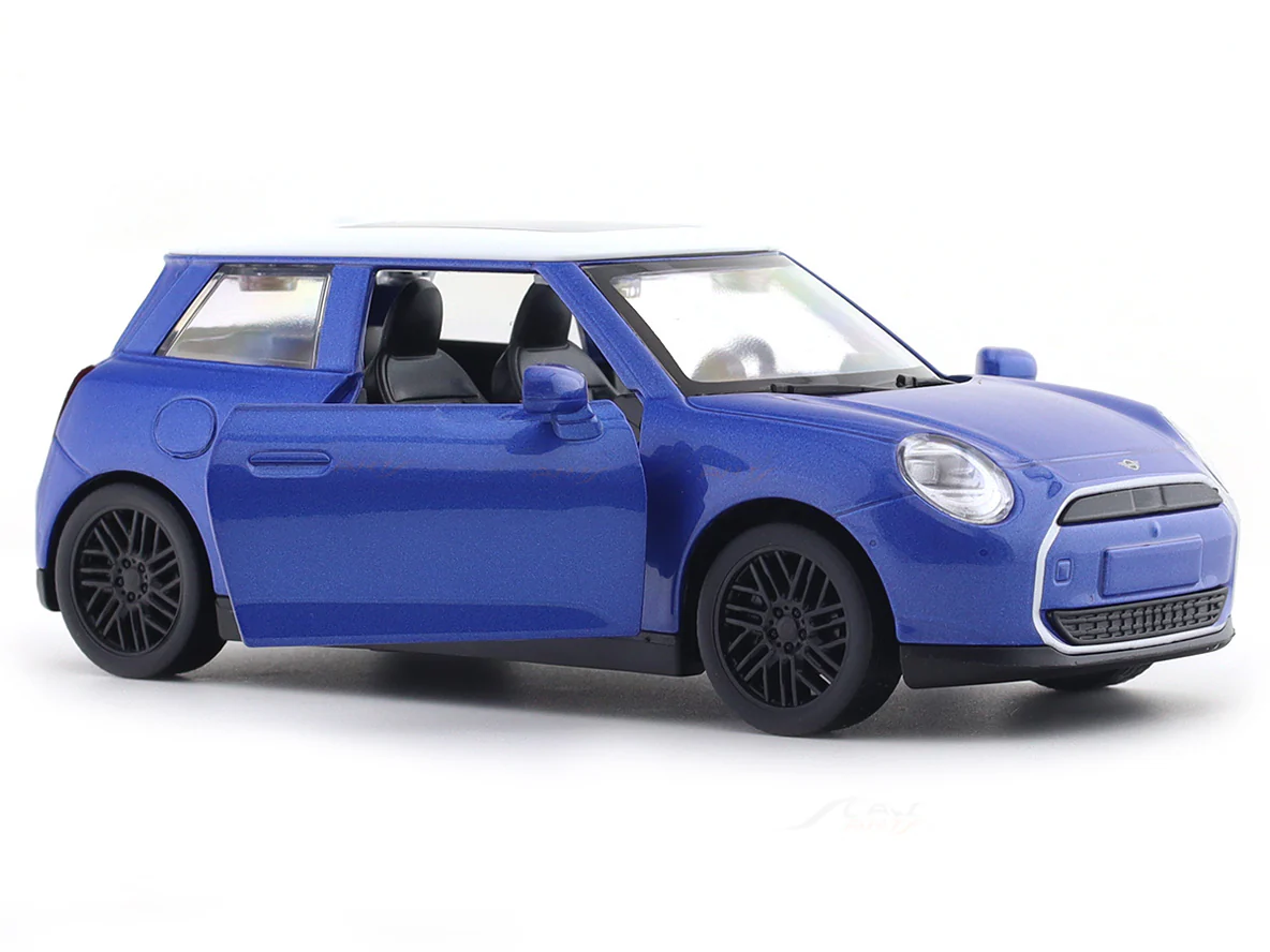 Mini Cooper SE J01 Blue 1:28 MSZ licensed diecast Scale Model car collectible - Image 9