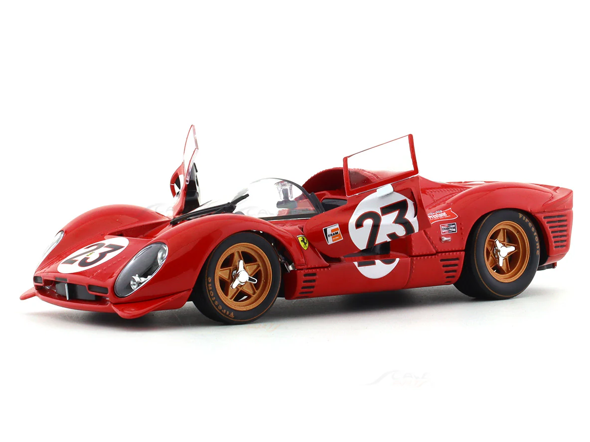 1967 Ferrari 330 P4 Daytona 1:24 Bburago licensed diecast Scale Model car collectible - Image 7