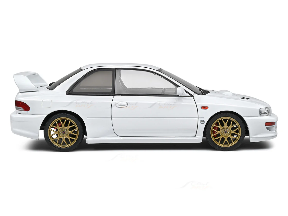 Damaged : 1998 Subaru Impreza 22B Pure White 1:18 Solido Licensed Diecast Scale Model Car - Image 4