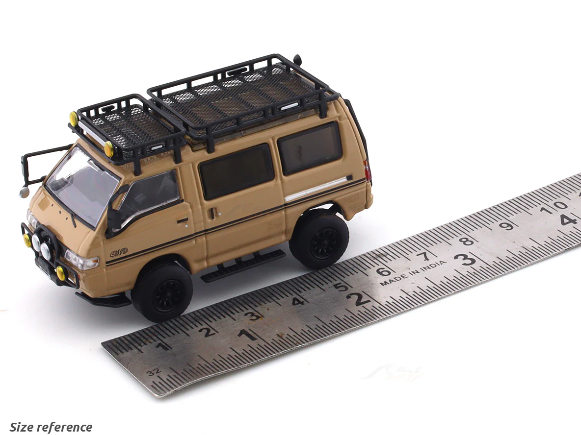 Mitsubishi Delica Star Wagon 4WD brown 1:64 Autobots Model diecast scale model van - Image 10