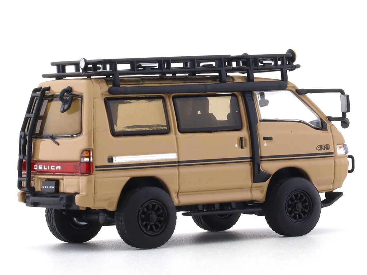 Mitsubishi Delica Star Wagon 4WD brown 1:64 Autobots Model diecast scale model van - Image 4
