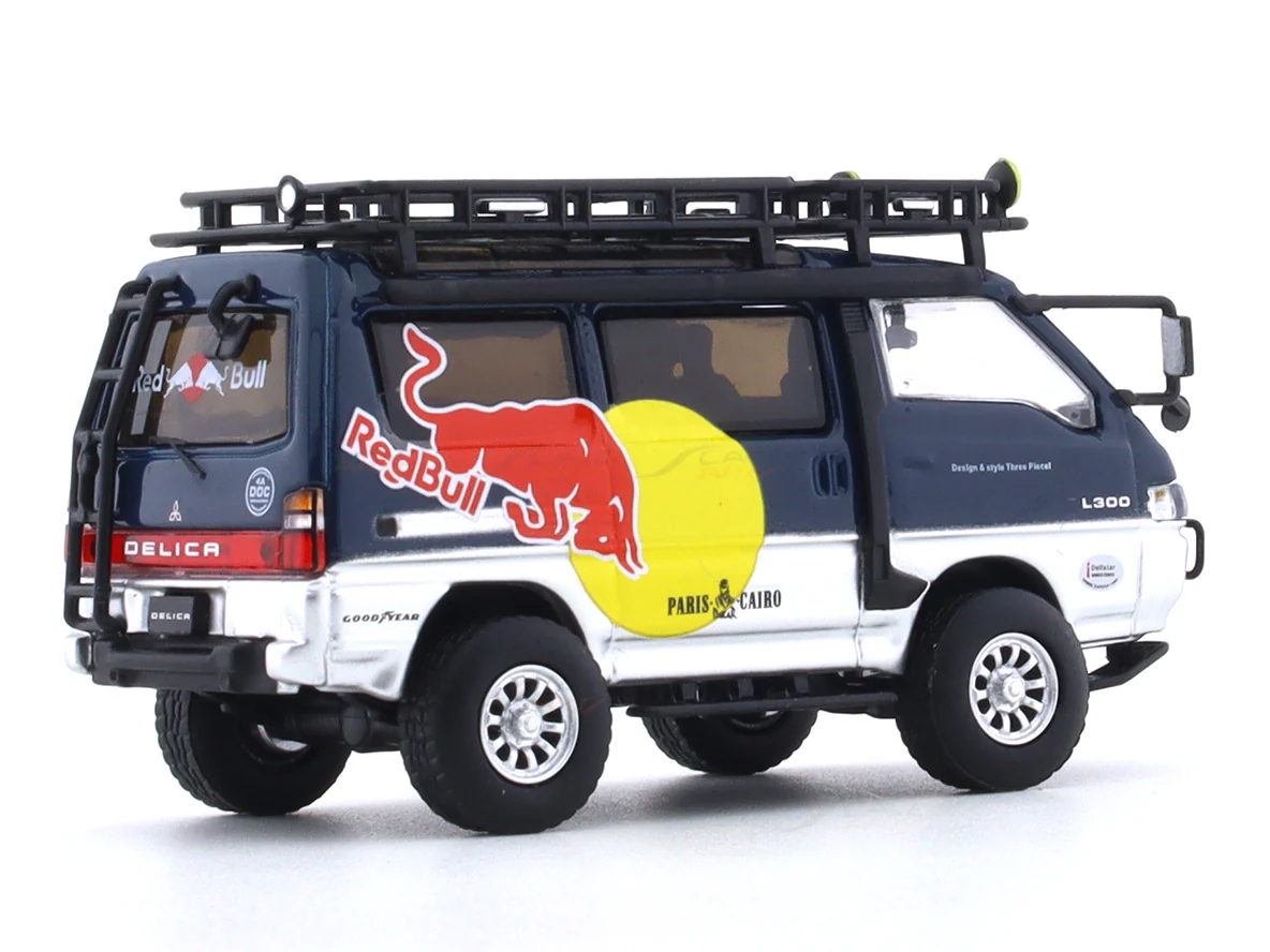 Mitsubishi Delica Star Wagon 4WD Redbull 1:64 Autobots Model diecast scale model van - Image 5