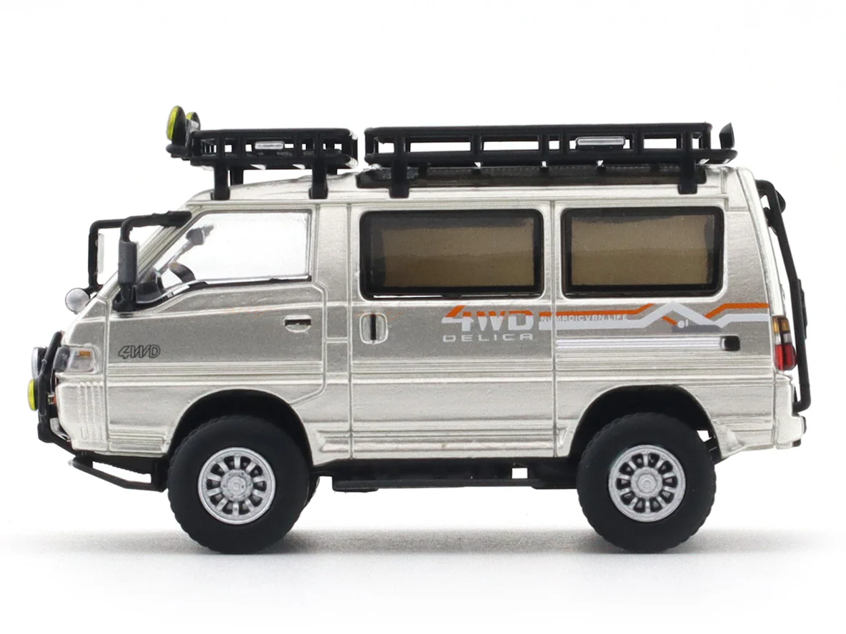 Mitsubishi Delica Star Wagon 4WD silver decals 1:64 Autobots diecast scale model car miniature car - Image 2