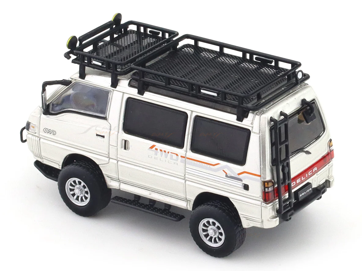 Mitsubishi Delica Star Wagon 4WD silver decals 1:64 Autobots diecast scale model car miniature car - Image 8