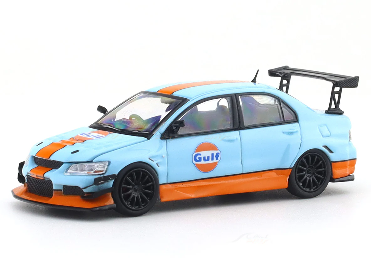 Mitsubishi Evolution IV Gulf 1:64 Time Micro Diecast Scale Model Car Miniature