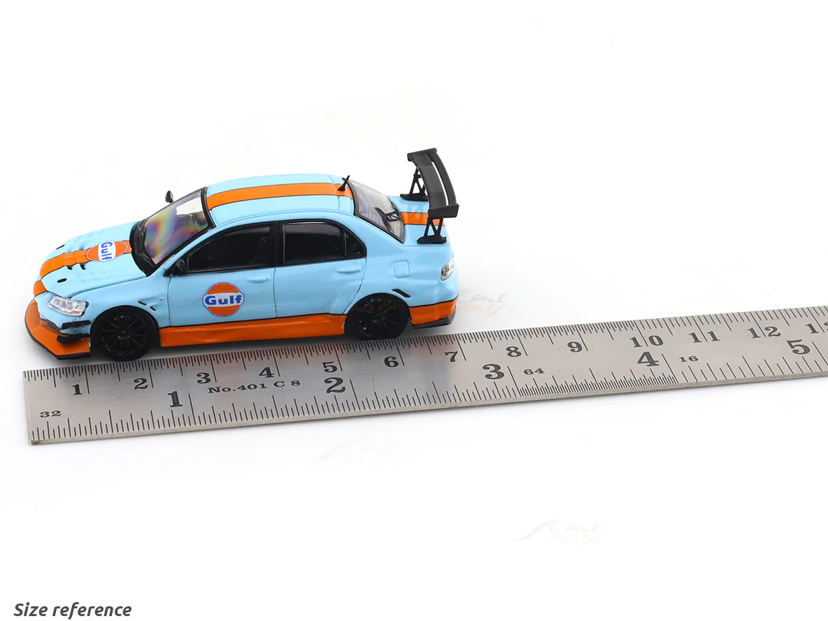 Mitsubishi Evolution IV Gulf 1:64 Time Micro Diecast Scale Model Car Miniature - Image 10