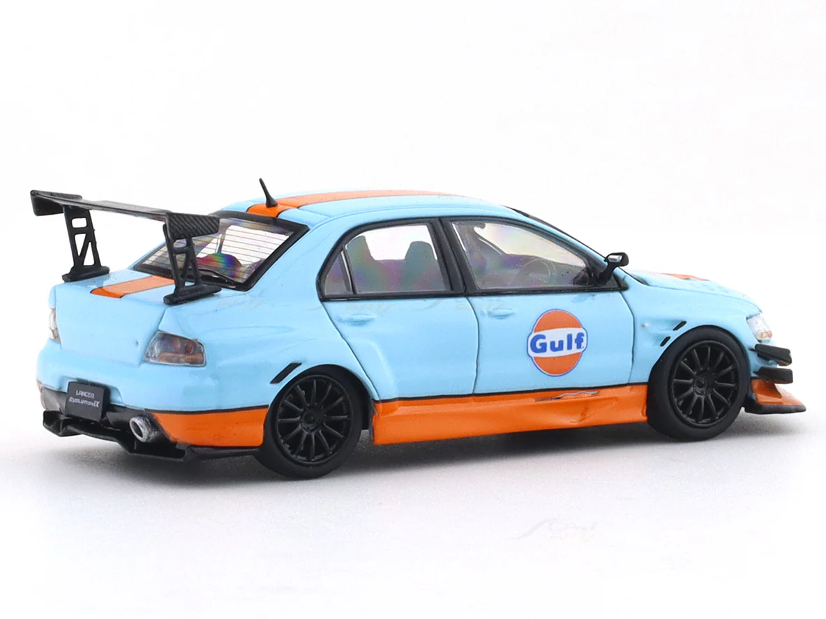 Mitsubishi Evolution IV Gulf 1:64 Time Micro Diecast Scale Model Car Miniature - Image 5
