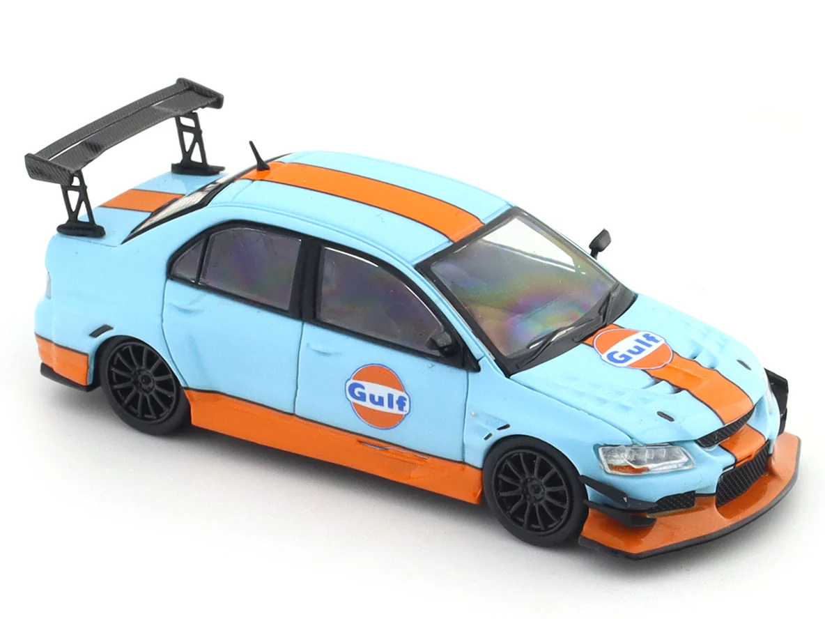 Mitsubishi Evolution IV Gulf 1:64 Time Micro Diecast Scale Model Car Miniature - Image 8