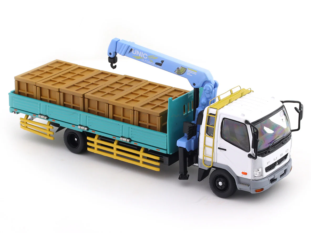 Mitsubishi Fuso Fighter 1024 white 1:64 GCD diecast scale model car miniature car collectible - Image 9
