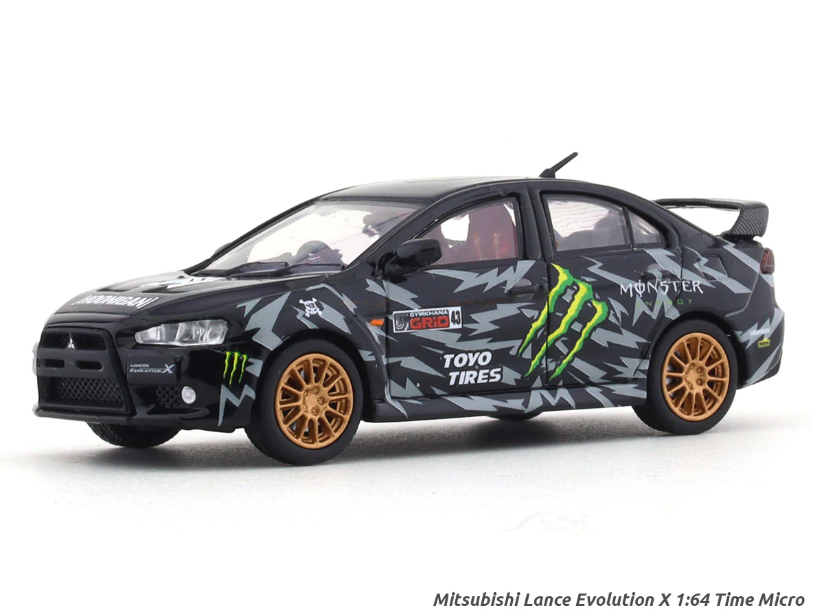 Mitsubishi Lancer Evolution X Monster 1:64 Time Micro diecast scale model collectible