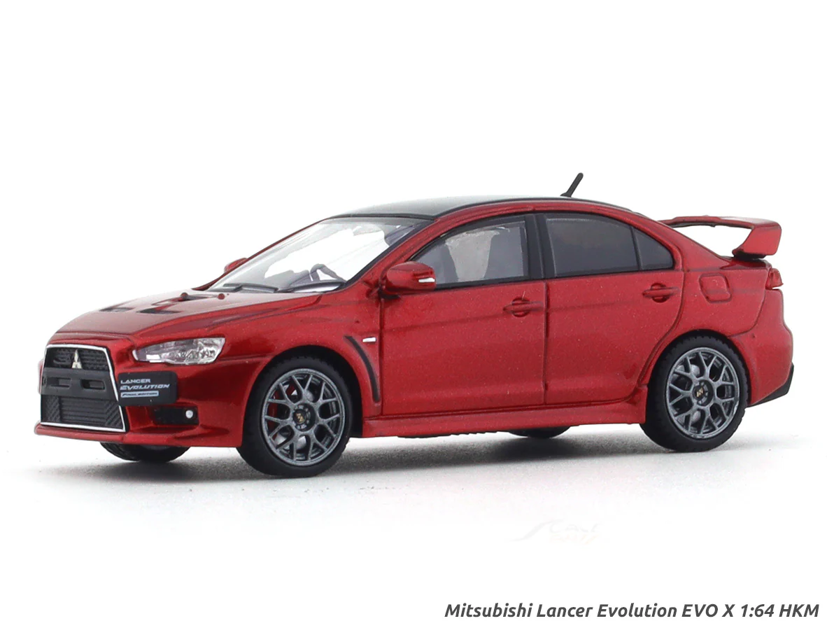 Mitsubishi Lancer Evolution EVO X red 1:64 HKM diecast scale model collectible
