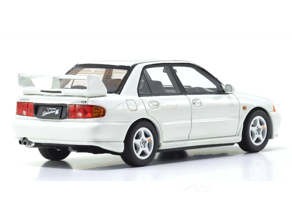 Mitsubishi Lancer Evolution III White 1:43 Kyosho Premium Licensed Diecast Scale Model Car Collectible - Image 2
