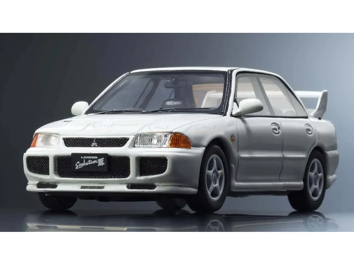 Mitsubishi Lancer Evolution III White 1:43 Kyosho Premium Licensed Diecast Scale Model Car Collectible - Image 7